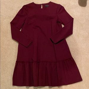 Burgundy dress. Size 4.
